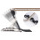 Adjustable Folding Bed Backrest with Head Pillow 6-Position Back Support Chair 6
