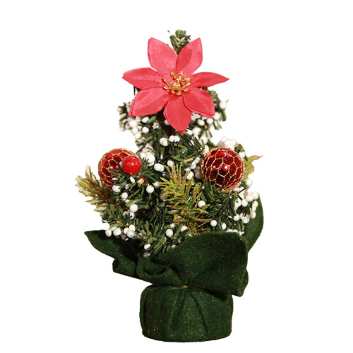 Árvore de Natal artificial de mesa de 8 polegadas, pré-decorada.
