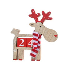 Calendrier de l'Avent en tissu de Noël avec décoration du Père Noël