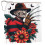 Cortina de chuveiro Freddy Krueger com ganchos, 72x72 polegadas. 1