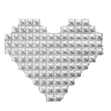 Ballon en aluminium en forme de cœur pour la Saint-Valentin, 107 cm (42 pouces).