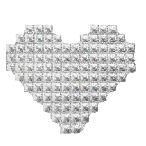 Hjerteformet aluminiumsballon til Valentinsdag 42 tommer
