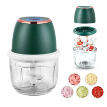 Mini trancheuse Giyblacko avec bol en verre de 300 ml
