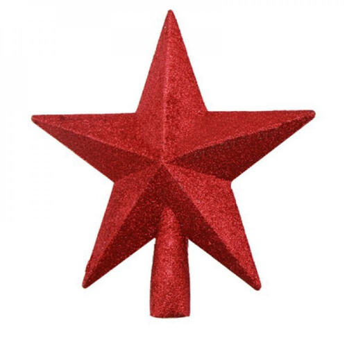 Sternförmiger Baumspitzen-Kunststoff, bruchsicher, 1 Stück