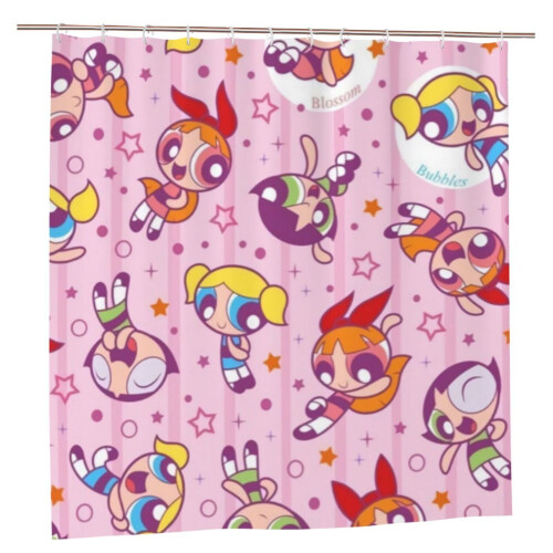 Powerpuff Girls Duschvorhang, wasserdicht, Polyester, Einheitsgröße