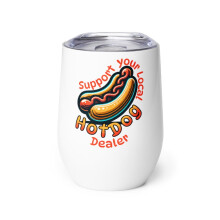 Hot Dog Lover borospohár rozsdamentes acélból, 20oz