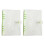 Friendly PVC Rings Binder Cover Clear Design for Custom-Green 1