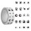 500Pcs Eye Pattern Wrapping Label for Packaging Decorative 1