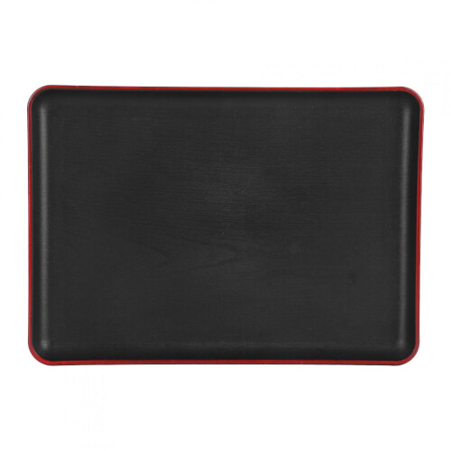 Bandeja rectangular de acrílico imitación madera 692