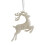 Christmas Reindeer Ornament Glitter Silver 1 Piece 4