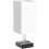 Abajur de mesa branco com 3 temperaturas de cor, entrada USB e tomada CA. 3