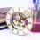 86mm Quartz Clock Movement with Roman Numerals Gold 4