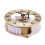 86mm Quartz Clock Movement with Roman Numerals Gold 5
