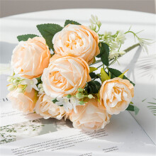 Artificial Peonies Bouquet Autumn Colors5pcs