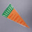 Carrot-shaped candy bags plastic cello 150 pcs 2