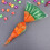 Carrot-shaped candy bags plastic cello 150 pcs 5