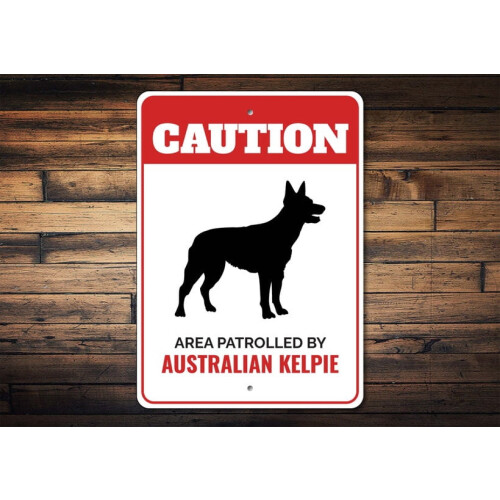Μεταλλική πινακίδα Αυστραλιανού Kelpie 8x12 ίντσες