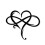 Heart Pendant Wall Decor Metal Rustic Style 2 Sizes 1