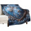 Ocean Blue Shell Pearl Starfish Flannel Throw Blanket 50x60 1