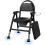 Folding Bedside Commode Toilet Chair Removable Bucket Anti Slips UK 1