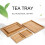 Plateau à thé rectangulaire en bois (1 pièce) 1