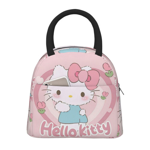 Hello Kitty isolierte Lunchtasche mit Vordertasche (1 Stück)