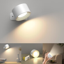 Applique murale d'intérieur avec chargement USB, LED 3 couleurs 3 niveaux,