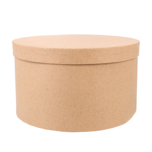 Runde Kraftpapierbox für Kekse oder Cupcakes (1 Set)