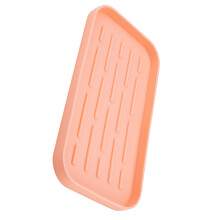 Tappetino asciugapiatti in silicone rosa 25,4 x 13,4 x 1,7 cm 150 g