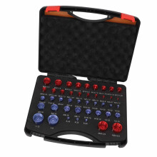 Red Blue Nut and Bolt Thread Pitch Gauge