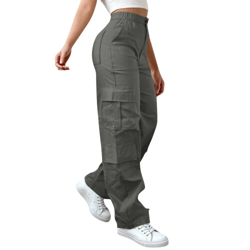 Adventure Ready Women's Work Pants Cotton For-Dark Grey S