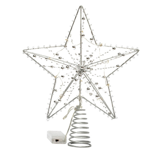 Étoile de sapin de Noël en fer forgé à 5 branches