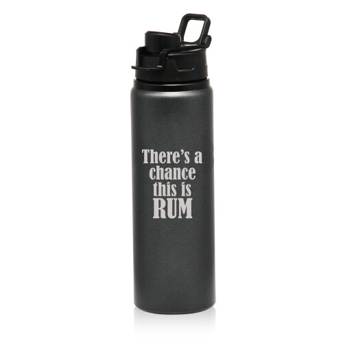 Gourde de sport en aluminium anthracite 740 ml
