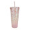 Gobelet texturé prismatique rose irisé 770 ml 1