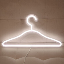 Perchas decorativas funcionales de luz de neón LED rojas