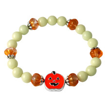 Leuchtendes Halloween-Armband mit Kürbis- und Geistermotiv
