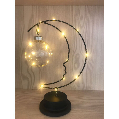 Luminária Noturna LED Lunar AURIGATE para Crianças, Lâmpada Lua Galáctica,
