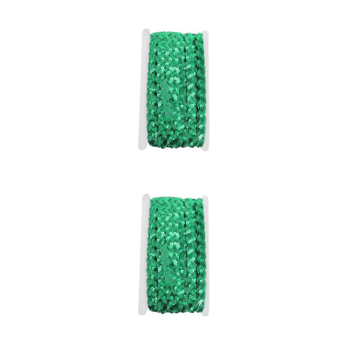 Polyester Pailletten Spitzenband Grün Für Kleid 1