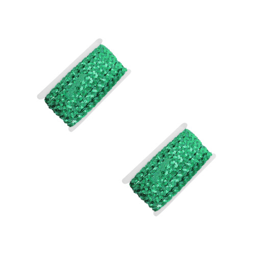 Polyester Pailletten Spitzenband Grün Für Kleid 2