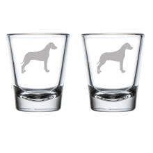 Rhodesian Ridgeback Schnapsgläser, 2er-Set, 50 ml