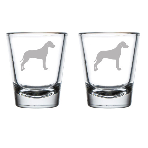 Rhodesian Ridgeback Schnapsgläser, 2er-Set, 50 ml