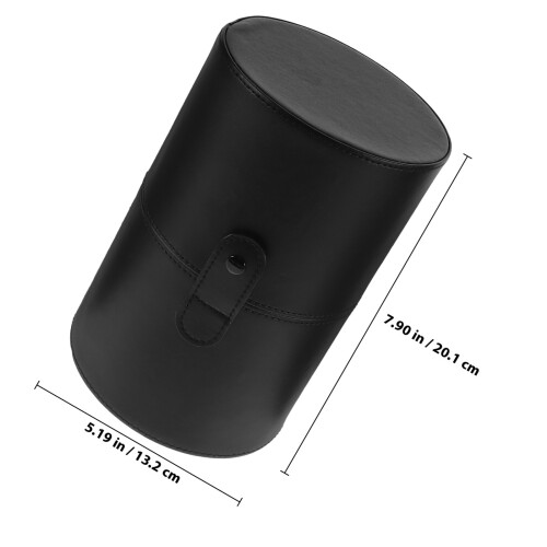 Porte-Pinceaux PU Noir Couvercle Voyage 1