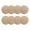 Ronde geweven placemats, hittebestendig, 8 stuks 1