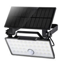 Luminária solar externa IP65 à prova d'água, 1000 lúmens