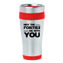 Mug de voyage isotherme en acier inoxydable 473 ml (16 oz) rouge