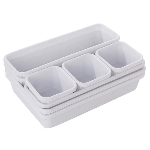 Sunjoy stapelbara lådor/lådor, 8-pack