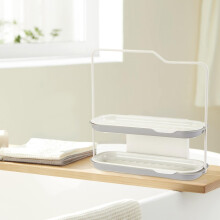 Soporte para paños de cocina Yakbaofuo con tubo para esponja y cepillo.