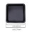 Forma quadrada antiaderente de aço carbono para bolo, 23 x 23 cm (9 x 9 polegadas) 1