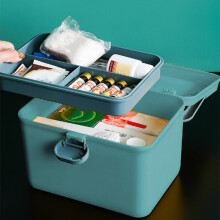 Caja de almacenamiento portátil de gran capacidad, multicapa de 3 niveles.