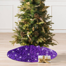 Pailletten-Glitzer-Baumrock für Weihnachtsdekoration, 36 Zoll